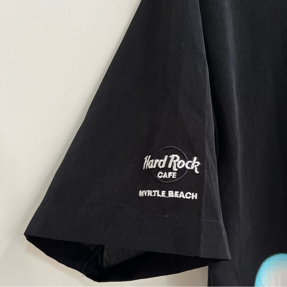 Vintage Bob Marley Dragonfly Hard Rock Cafe Myrtle Beach Button Up Shirt Mens L - Picture 8 of 9